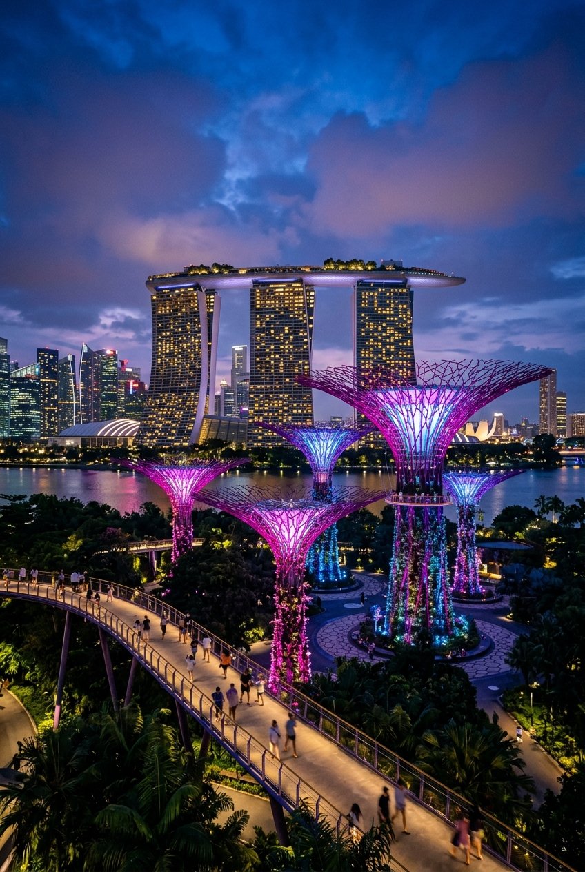 Marina Bay Sands and Gardens by the Bay Singapore